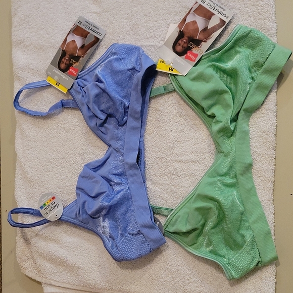 2 New Hanes Classic Comfort Flex Bra's. Size Medium - Picture 1 of 16